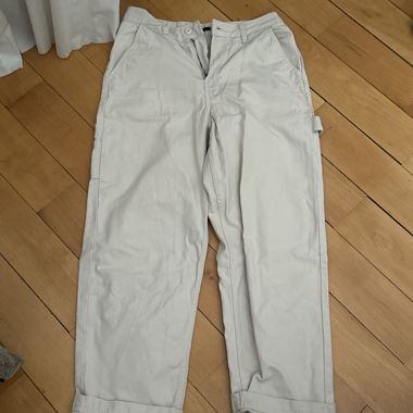 Beige Cargohose