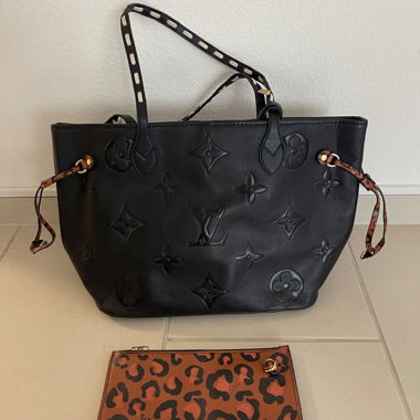 Louis Vuitton Neverfull Schwarz Braun