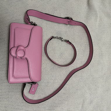 Coach Tabby 26 borsa a tracolla rosa in pelle