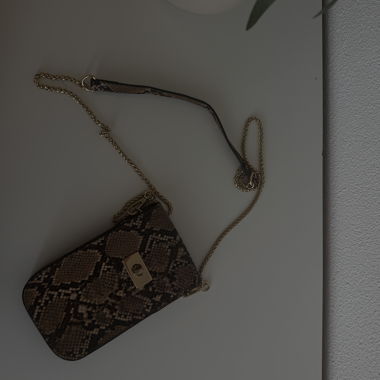 Borsetta per telefono con stampa serpente