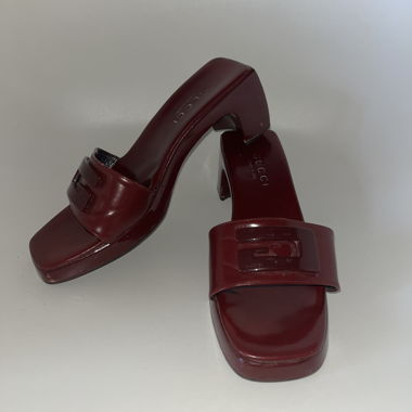 Zoccoli Gucci bordeaux
