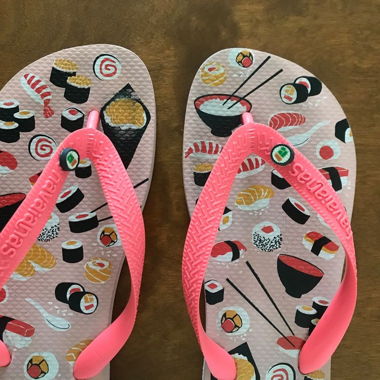 Infradito HAVAIANAS Cute Rosa Hot Pink con Stampa Sushi