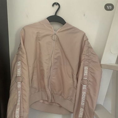 Veste bombers rose 