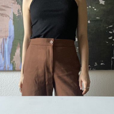 COS Woll-Culottes, look autunno/inverno marrone