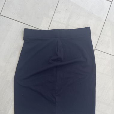 Pencil Skirt Dark Blue Cotton