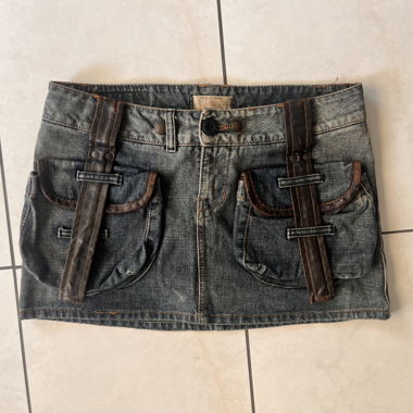 Jupe mini en jean