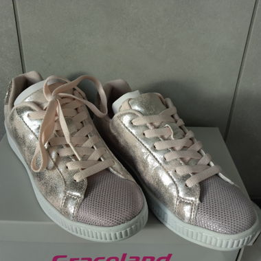 Graceland Sneaker Rosa Schimmer Stoff Grösse 36