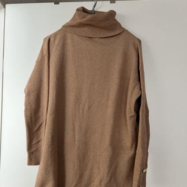 Pulloverkleid beige