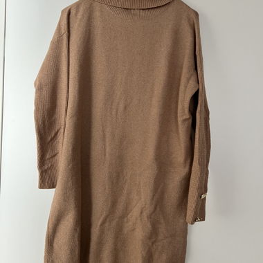 Pulloverkleid beige