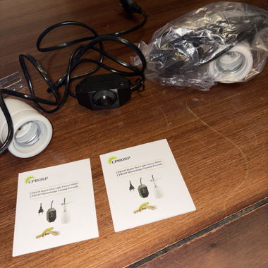 2 lampade riscaldanti CPROSP per rettili