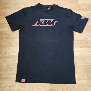 KTM T-shirt black orange logo XS