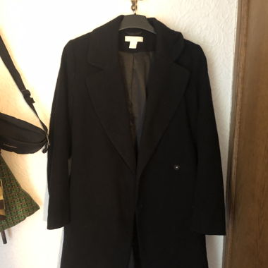 Black Coat Schwarz Mantel H&M