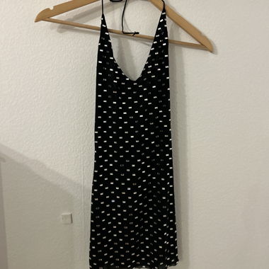 White Fox Mini Dress mit Strass