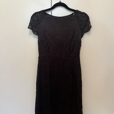 Abito in pizzo nero Only
