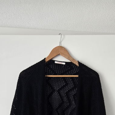 Gilet noir ample camaïeu 