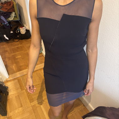 Sandro Dress in Navy Knit
