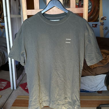 T-shirt verde Forest Samsøe Samsøe