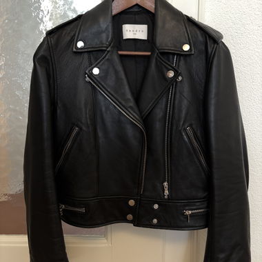 Sandro leather biker jacket