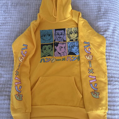 Sweat à capuche jaune Hunter x Hunter