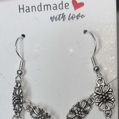 Selfmade necklace and earrings
