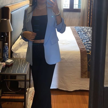 Hellblauer Blazer