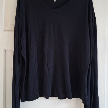 Calvin Klein Jeans schwarz V-Ausschnitt Langarm XL