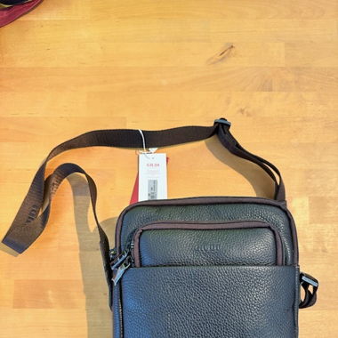 Leder Umhängetasche braun 