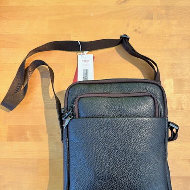 Leder Umhängetasche braun 