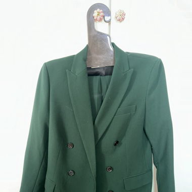 Ensemble tailleur Zara vert foncé
