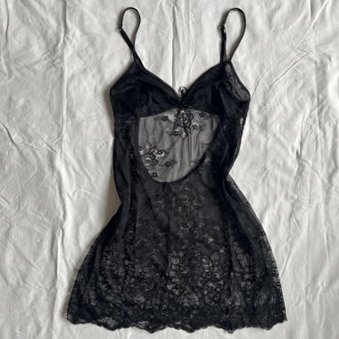 Vintage Black Lace Cami