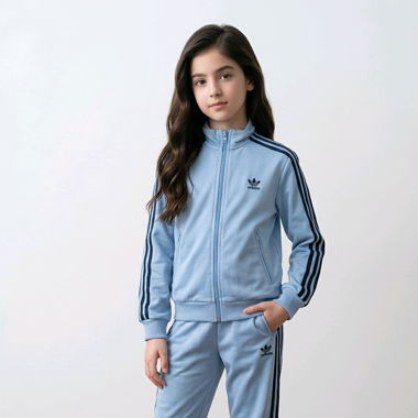 Blauer Adidas Trainingsanzug für Kinder