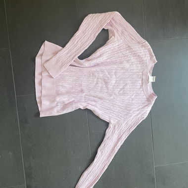 Pink knit sweater