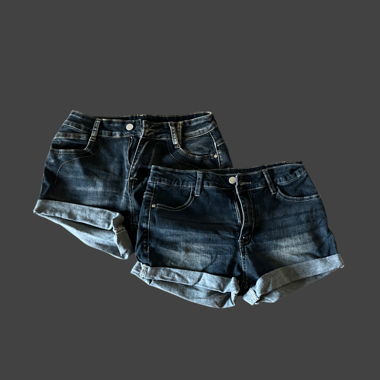 Y2K Jeans Shorts with Embroidery