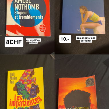 Livres à vendre 