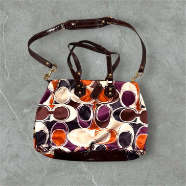 beautiful vintage coach monogram bag multicolour