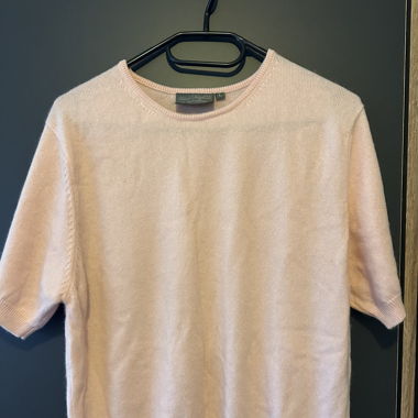 Pull manches courtes 100% cachemire 