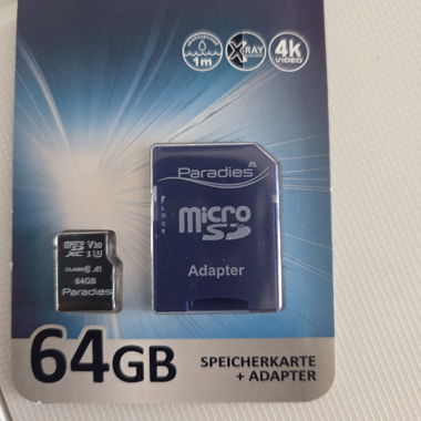 Carte microSD 64 Go avec adaptateur