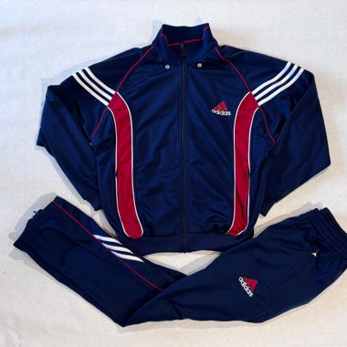 Tuta Adidas Vintage navy/rosso M