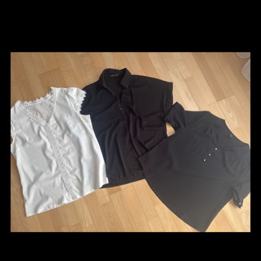 3 Women's Blouse Set, black & white
