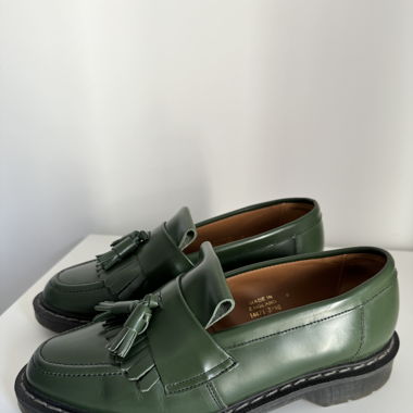 Solovair Green Hi-Shine Tassel Loafer (Dr.Martens)