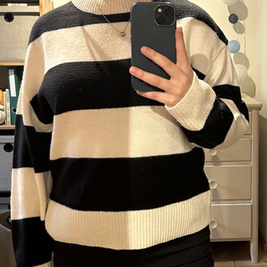 maglione a righe