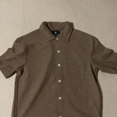 Camicia maniche corte marrone