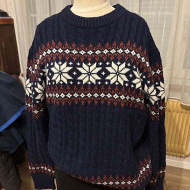 Pull norvégien avec flocons de neige, T. M