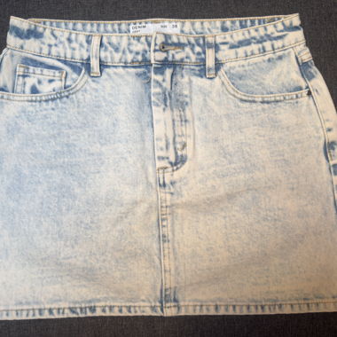 Denim mini skirt size 38