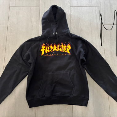 Schwarzer Thrasher Hoodie