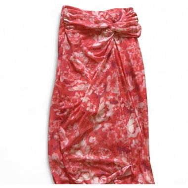 Roter Rock  mit Blumenprint
