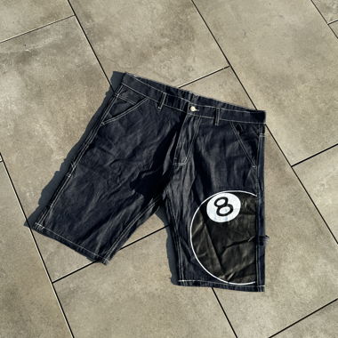 Pantaloncini Stüssy 8-Ball – blu scuro – taglia XL