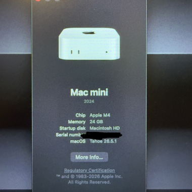 Apple Mac mini M4 e Dock incl. SSD 1TB 10Gbps