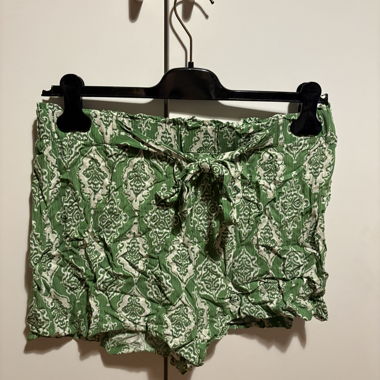 Shorts vert à motifs