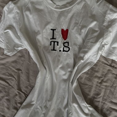White T-shirt I love T.S